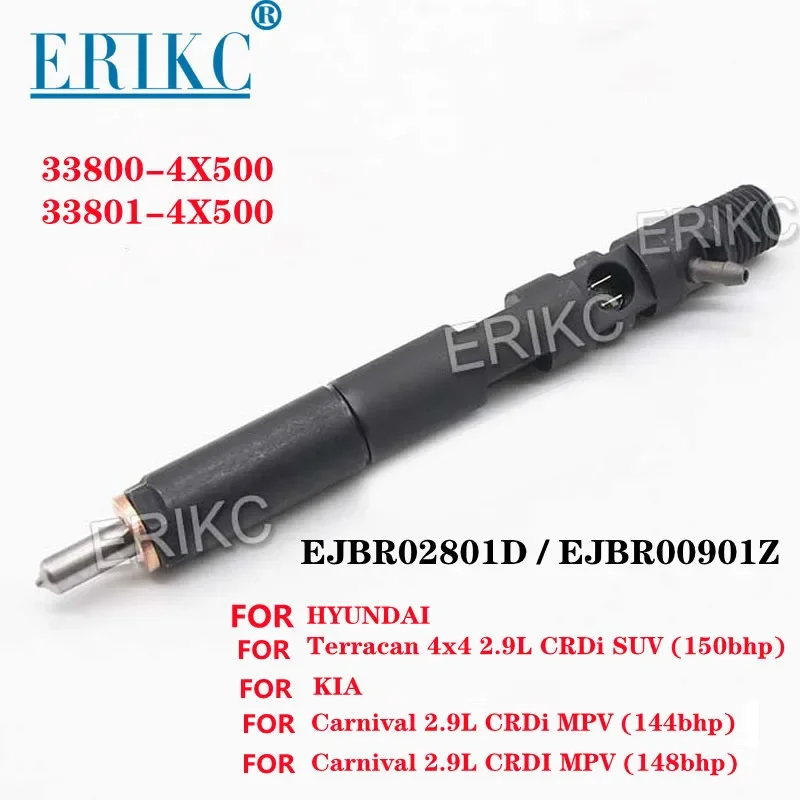 

ERIKC EJBR02801D Automotive Parts Fuel Injectors EJBR00901Z 33801-4X500 33800-4X500 FOR HYUNDAI KIA Euro 3