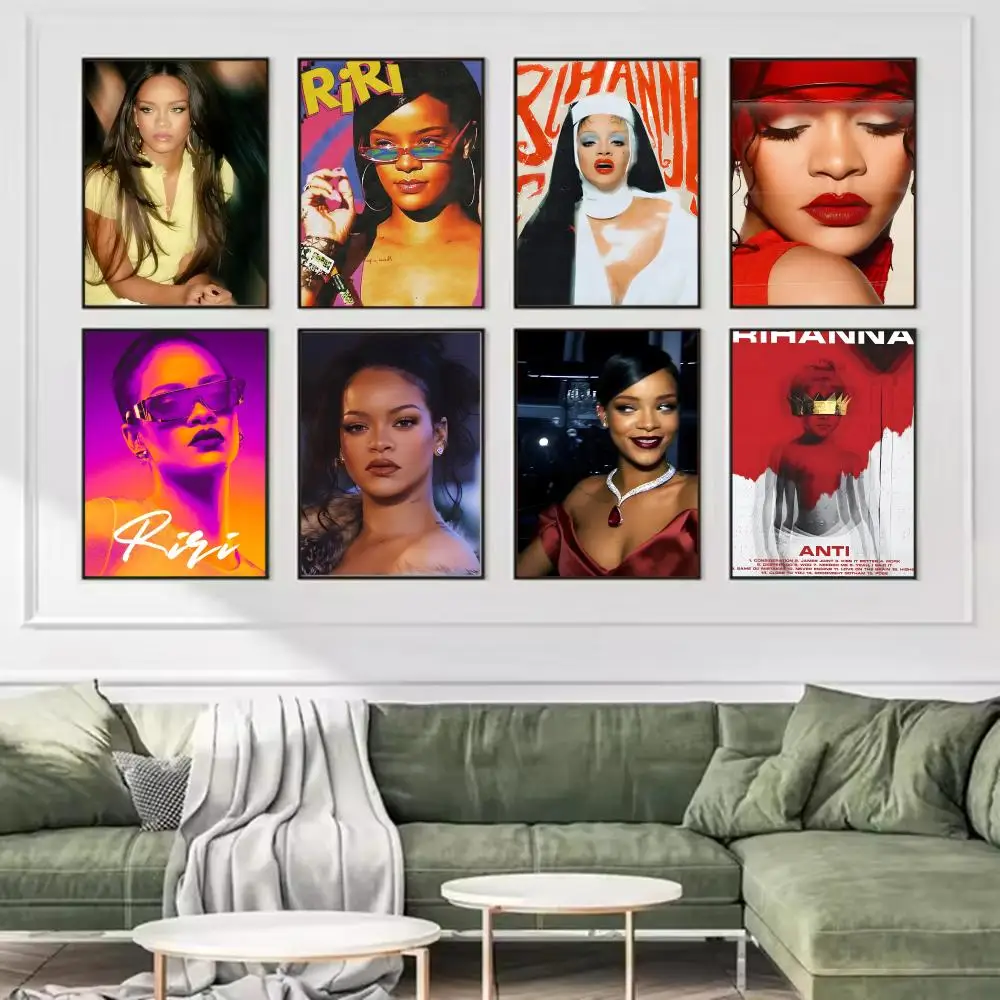 Singer Music R-Rihanna Poster Trendy And Easy-to-Apply Wall Art Stickers For Home Decor And Dorm Room Walls