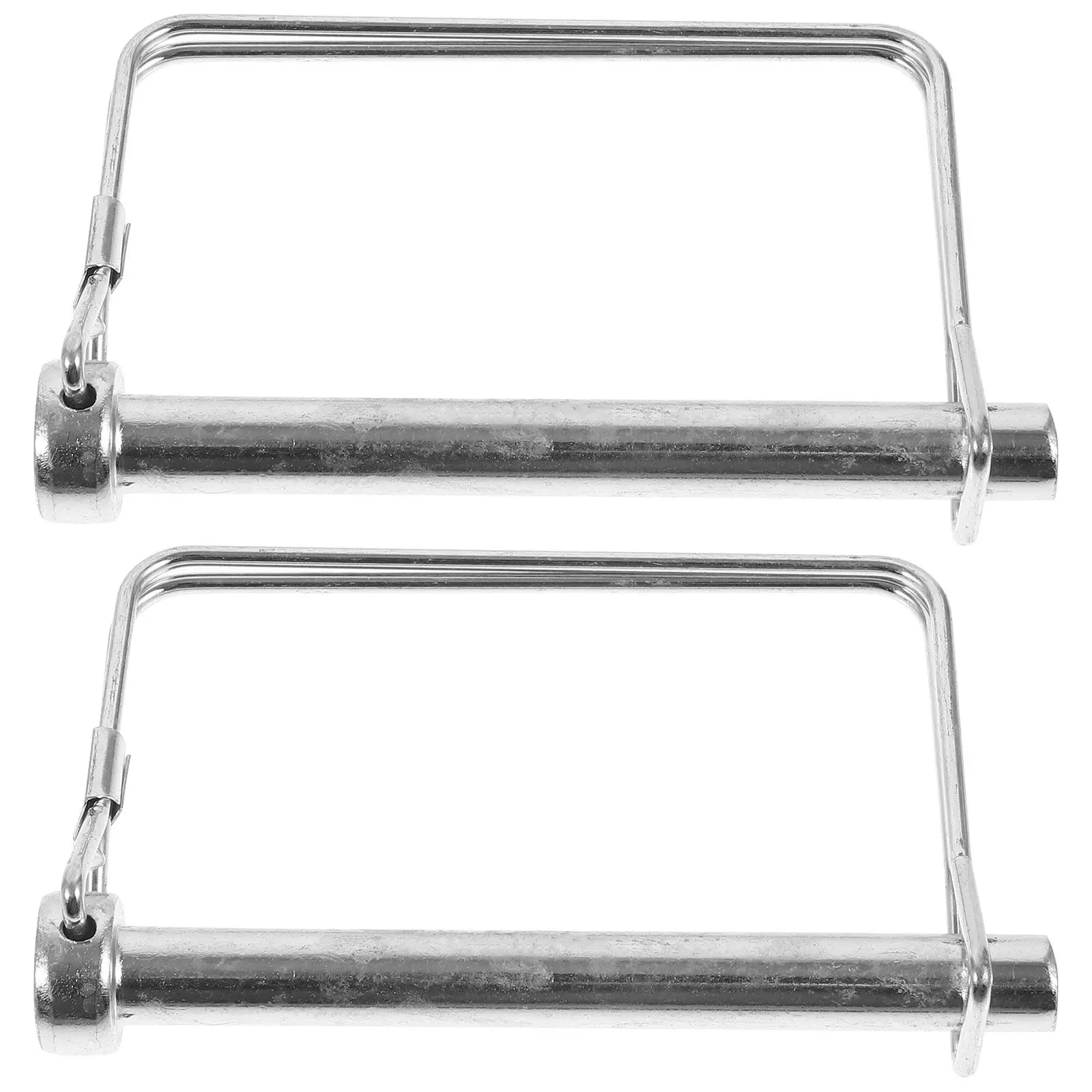 2Pcs Safety Locking Coupler Pins Square Trailer Hitch Pins Heavy Duty for Trailer Hitches Farming Gardening Boat Truck