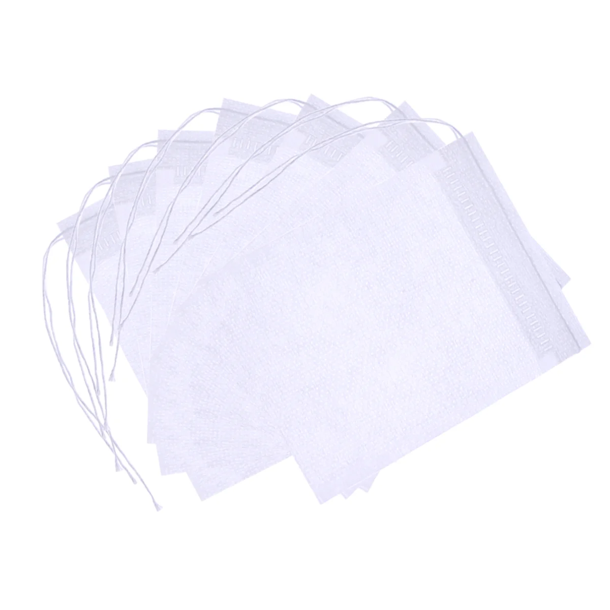 100 pcs 70 * 90mm Drawstring Filter Empty Bag Non-Woven Tea Bags for Loose Leaf Tea Powder Drawstring Tea Filter Bags