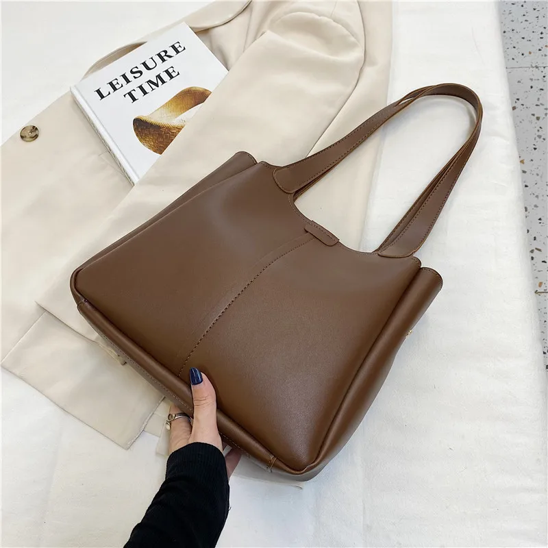 New Fashionable PU Leather Women Shopping Bags Party High Capacity Design Brand Popular Multifunction Luxury Ladies Handbags