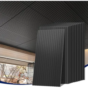 แผ่นฝ้าเพดานสีดำ 24 ชิ้น ขนาด ...