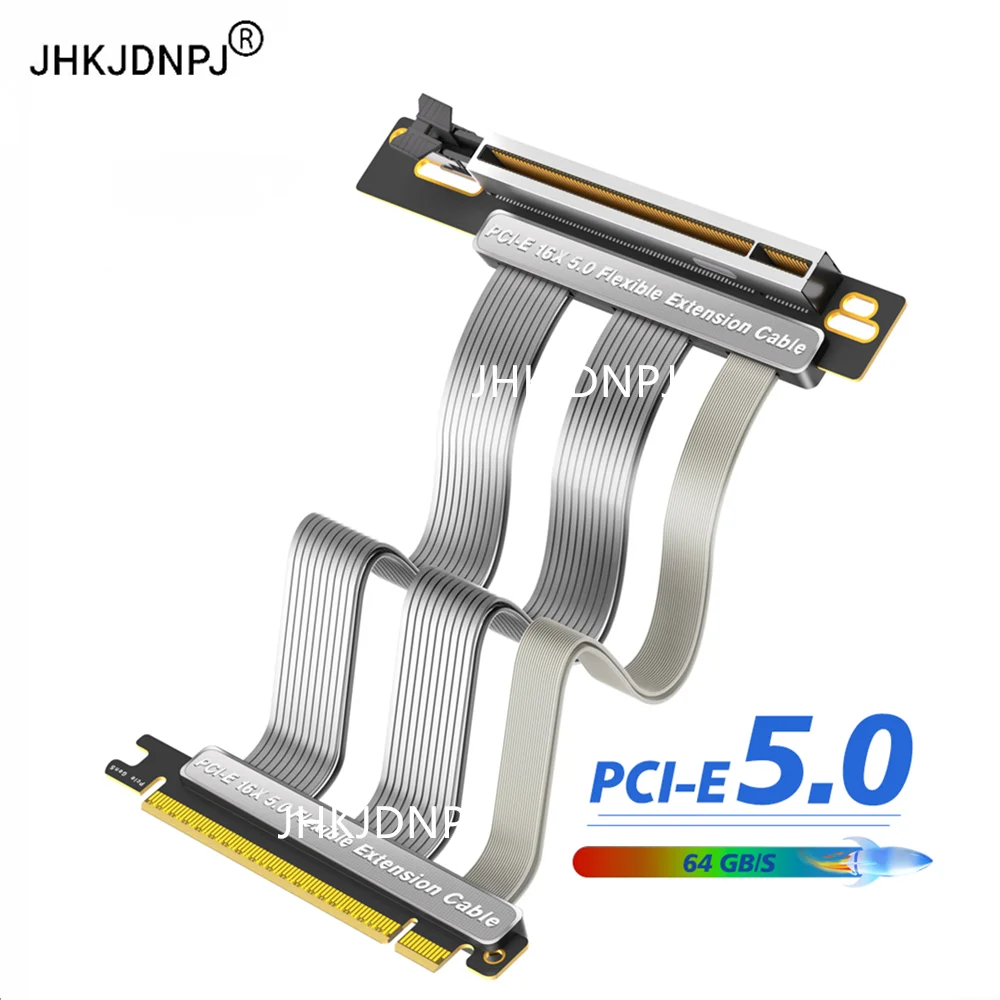 

PCI-E 5.0 16X PCIe 5.0 x16 Expansion Cable 90 Degree Vertical Installation GPU Cable
