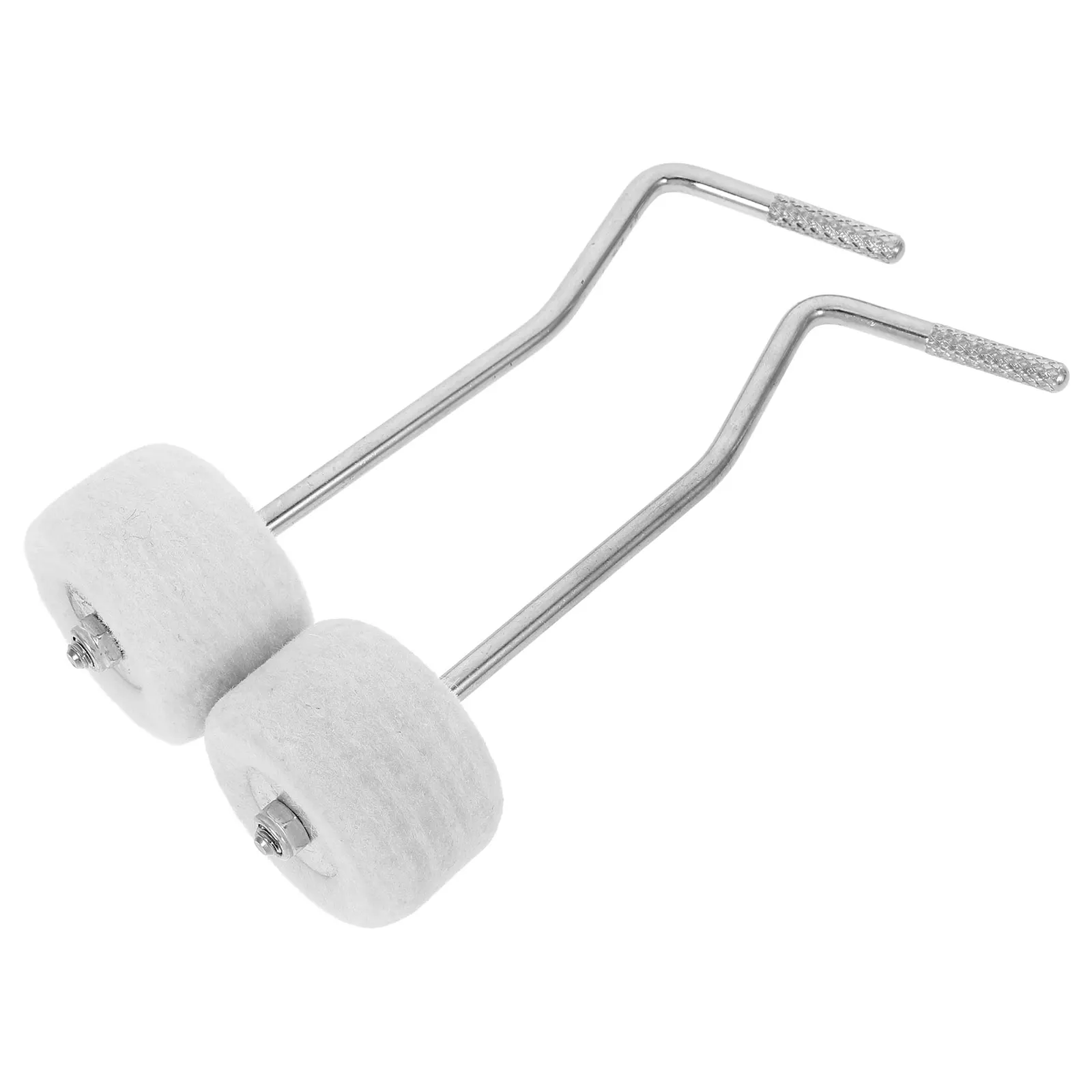

2pcs Drum Pedal Hammer Parts White Step-on Replace Foot Pedal Durable for Bass Drum Beaters Percussion Accessories Kick