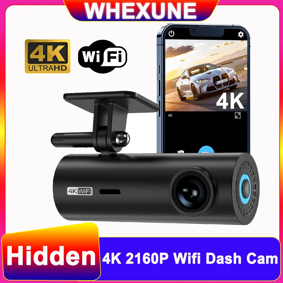 Dash Cam 4K Wifi Camera For Car Dashcam 24h Parking Monitor Dvr Para Coche Mini Kamera Samochodowa Rejestrator Video Registrator