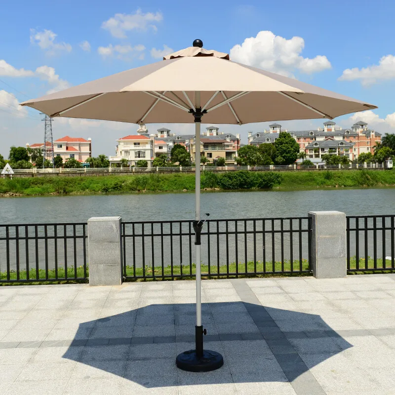 

Low Price Large Size Folded Steel Sunshade Umbrella Waterproof Parasol Base Lightweight for Outdoor Furniture-Factory Wholesalep