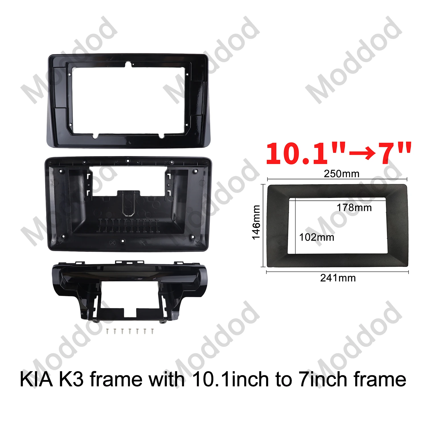 إطار راديو مزدوج 2 Din لكيا K3 2020 10.1 بوصة داش تركيب عدة الكسوة أندرويد الصوت لتحديد المواقع والملاحة فآسيا لوحة ستيريو #6