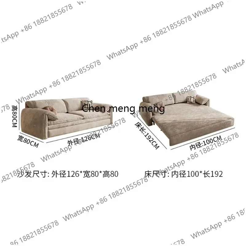 

02A Stylish Armrest Storage Sofa Hidden Bed 3 Seater Soft Cushions Perfect Living Room Loft Reading Space Modern Design