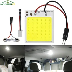 1/2/10pcs White Red Blue T10 W5w Cob 48SMD Car Led Clearance License Panel Lamp Auto Interior Reading Bulb Trunk Festoon Light