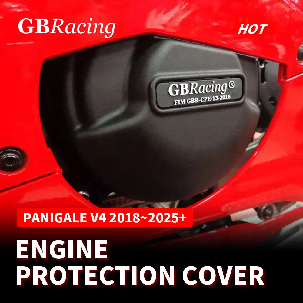 

Комплект защитных крышек двигателя GB Racing для DUCATI PANIGALE V4 S 2018-2026: защита генератора, сцепления и насоса, аксессуары