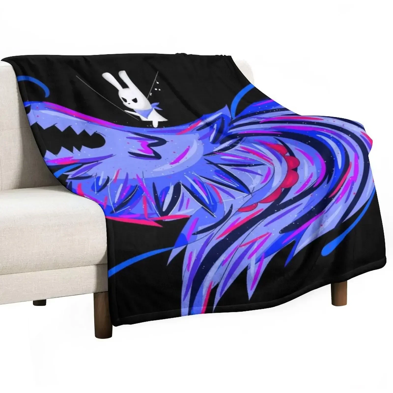 

Slugcat and Lizard Throw Blanket Plush Decorative Sofa for winter Sofa Throw Blankets