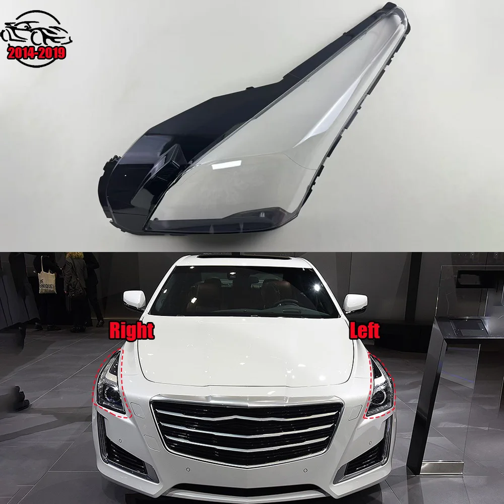 

For Cadillac CTS CTS-V 2014 2015 2016 2017 2018 2019 Headlight Cover Transparent Lampshade Lamp Lens Headlamp Shell Plexiglass