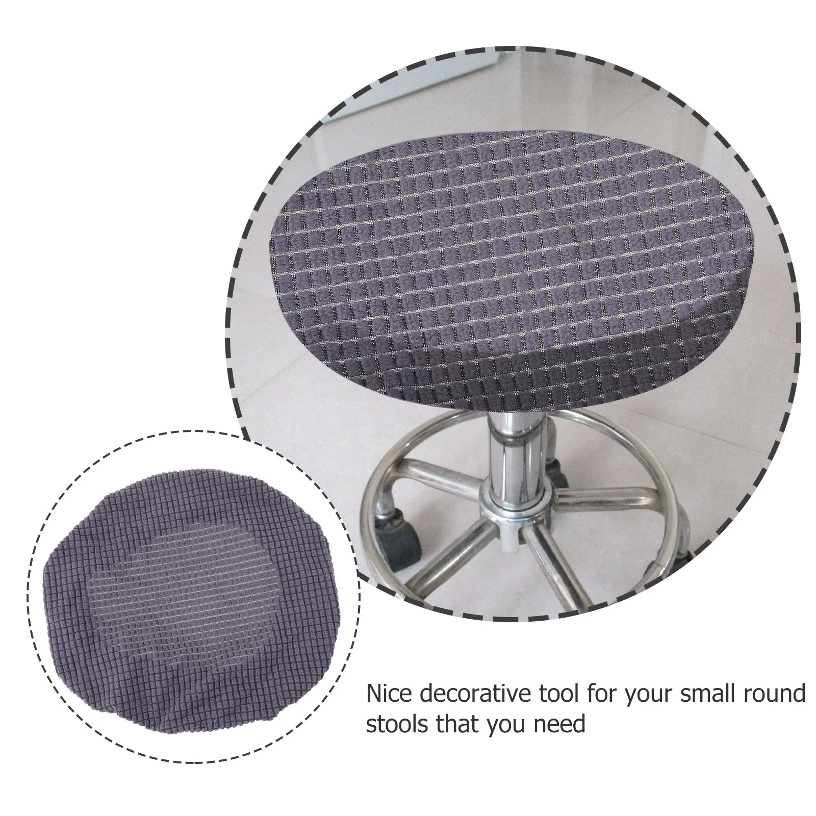 

2Pcs Stylish Round Stool Sleeves High Quality Polyester Material Perfect for Living Room Bedroom Cafe Meeting Celebration