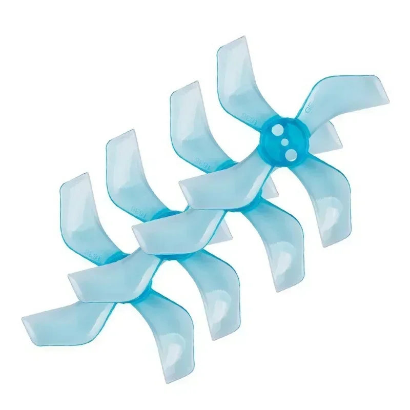 4 أزواج من دعامات Gemfan 1636 40 مم 4-Blade - فتحة 1 مم/1.5 مم CW/CCW خفيفة الوزن لطائرات بدون طيار RC FPV Tinywhoop