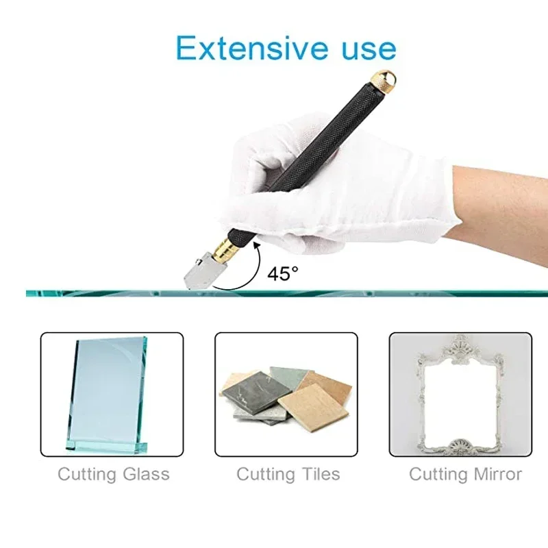 Professional Glass Cutting Wheel Glass Cutting Hand Tool TC-17 Glass Cutter Ceramic Tile Cutter TC-17 B Toyo Type Metal Handle