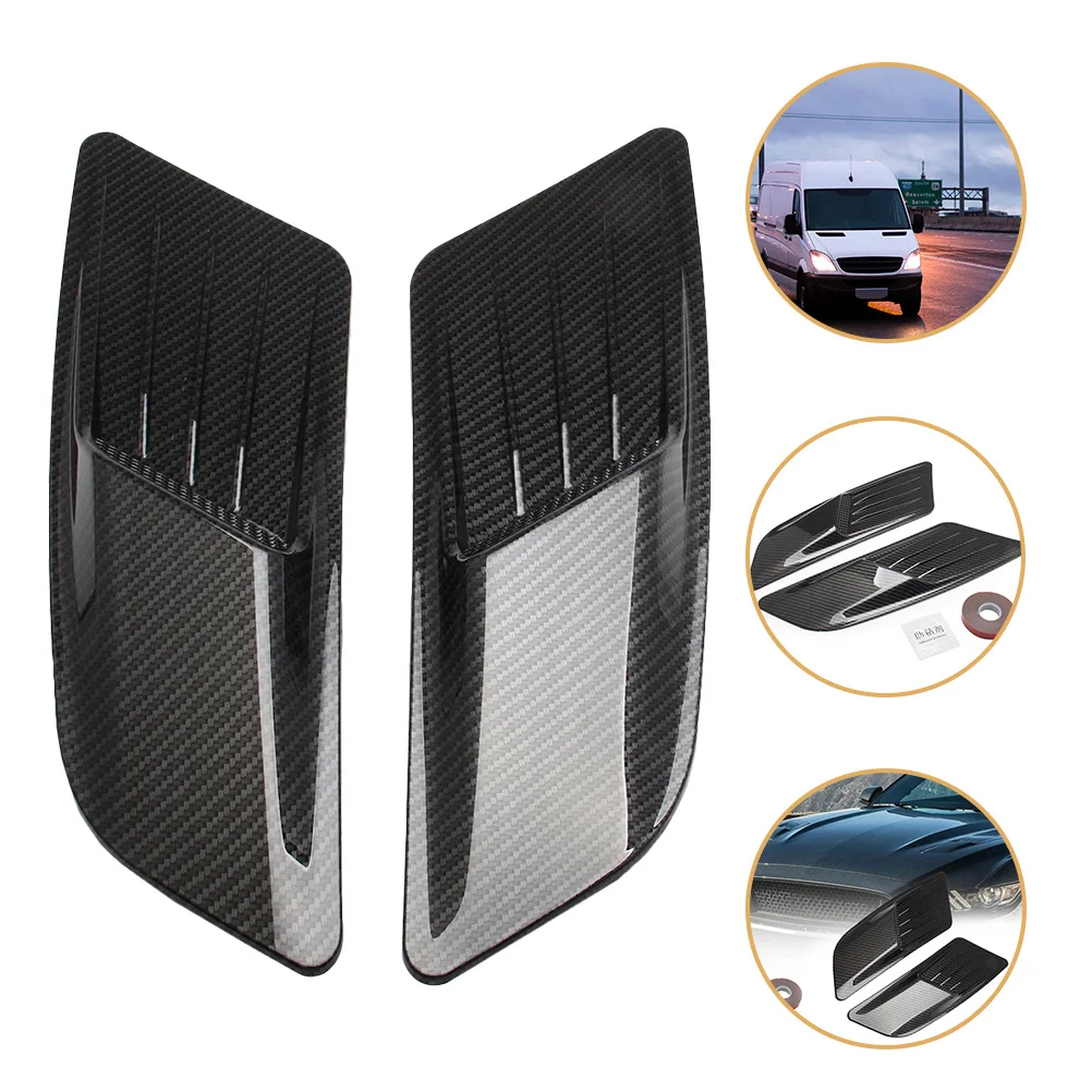 

Simulation Air Vent Sticker For Car Abs Material Easy Install Auto Hood Vent Sticker Car Exterior Decor Vehicle Engine
