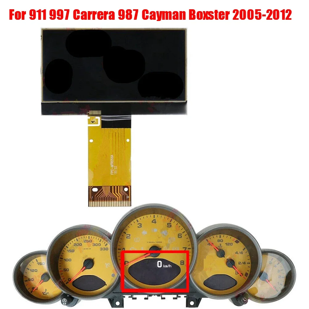 

Speedometer Instrument Display For Porsche 911 997 Carrera 987 Cayman Boxster Accessories High Quality Speedometer LCD Screen