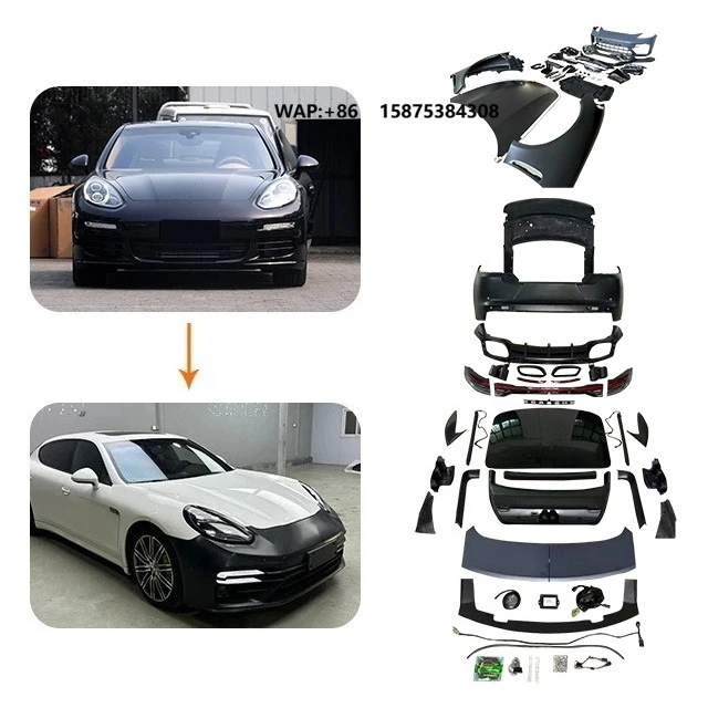 Suitable for  10-16  Panameraa 970 Upgrade 9741.2 Turbo Body Kit Front and Rear Bumper Hood Appearance Accessories Refit