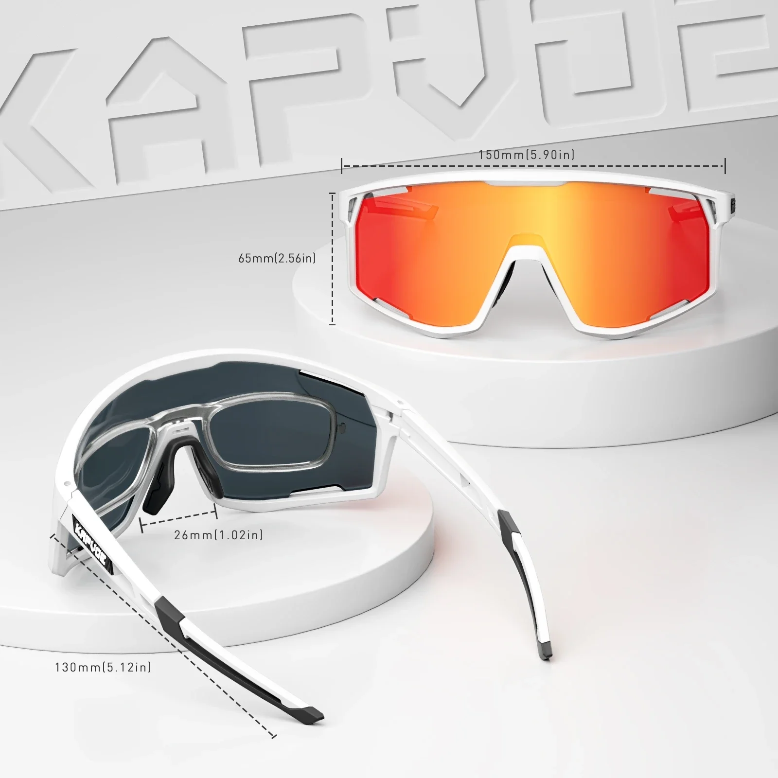 Kapvoe-Polarized Sunglasses for Men and Women, Luxury Sun Glasses, Driving, Fishing, Cycling, Golf, Bike Glasses, Fashion Shades