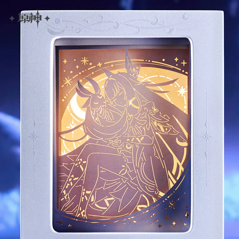 Genshin Impact Columbina Themed Four-Sided Rotating Paper-Carved