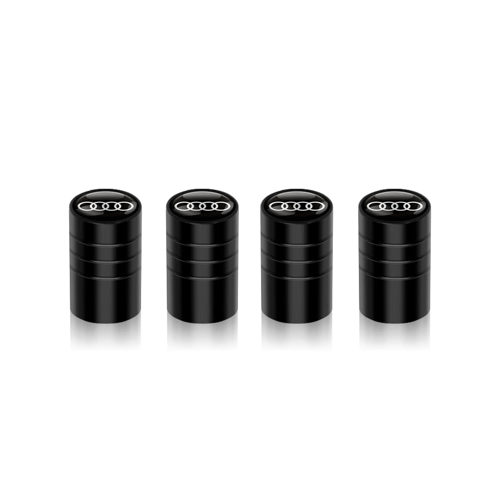 4 Stück Auto-Styling 3D Aluminium Metall Reifenventilkappen für Audi A1 A3 A4 A5 A6 A7 A8 Q2 Q3 Q5 Q7 TT Sline S3 RS