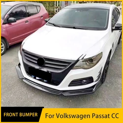 For Volkswagen Passat CC Accessories 4Pcs Car Front Bumper Split Lip Body Kit Spoiler Diffuser Deflector 2009-2018 Modification