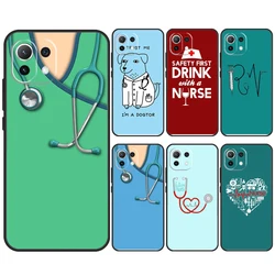 Funny Nurse Doctor Nursing Case For POCO X6 M6 Pro X5 X3 M5s F3 F5 Xiaomi 14 Ultra 12 13 Lite 11T 12T 13T Pro Cover