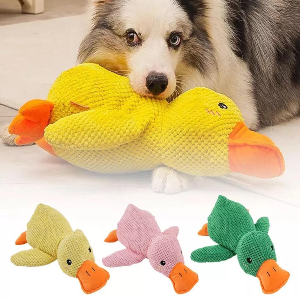 The Mellow Calming Pillow Dog Duck Toy With Quacking Sound