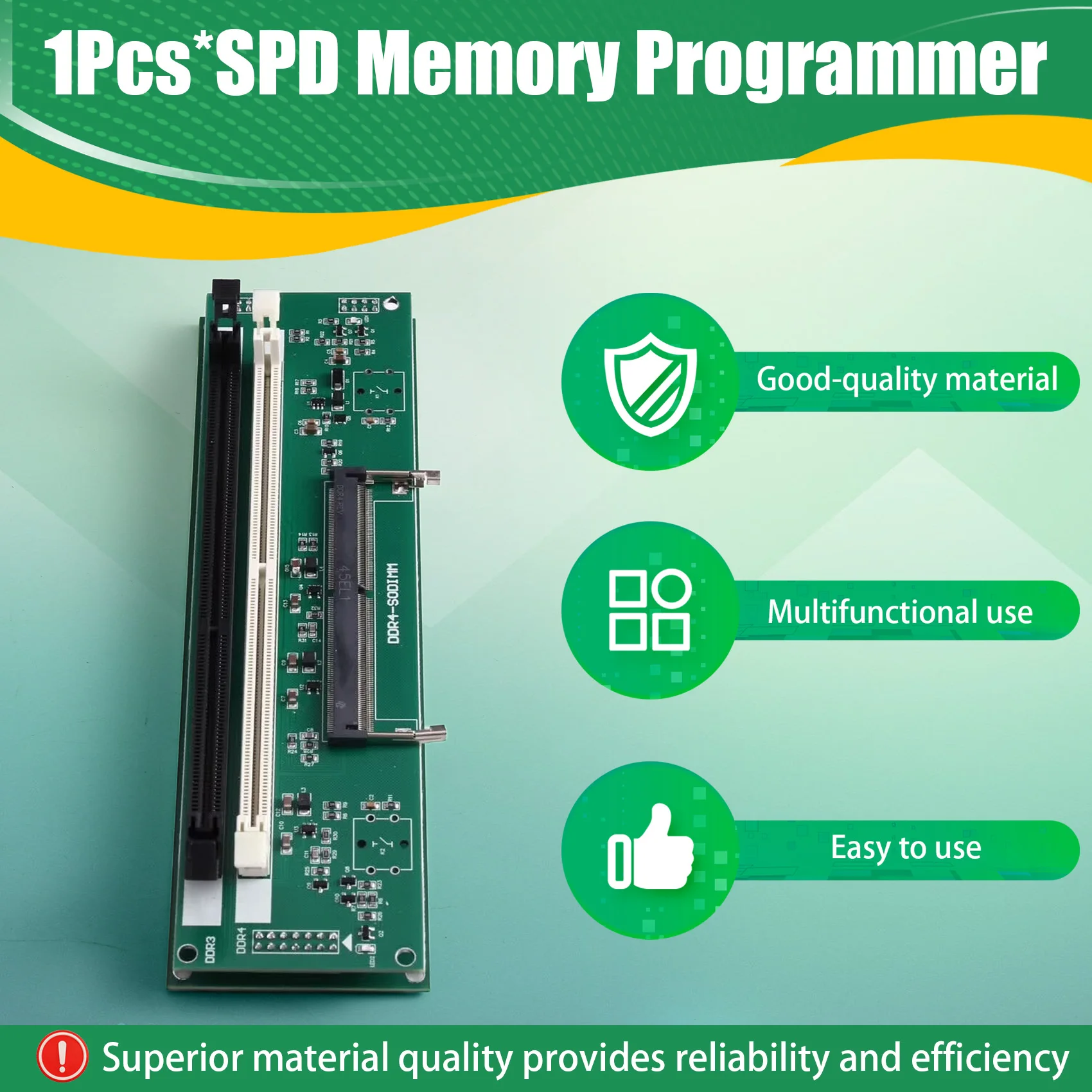 【SUPERDEALS】SPD Memory Programmer Supports DDR3 DDR4 EP Burner One-Click Memory Frequency Data Programmed