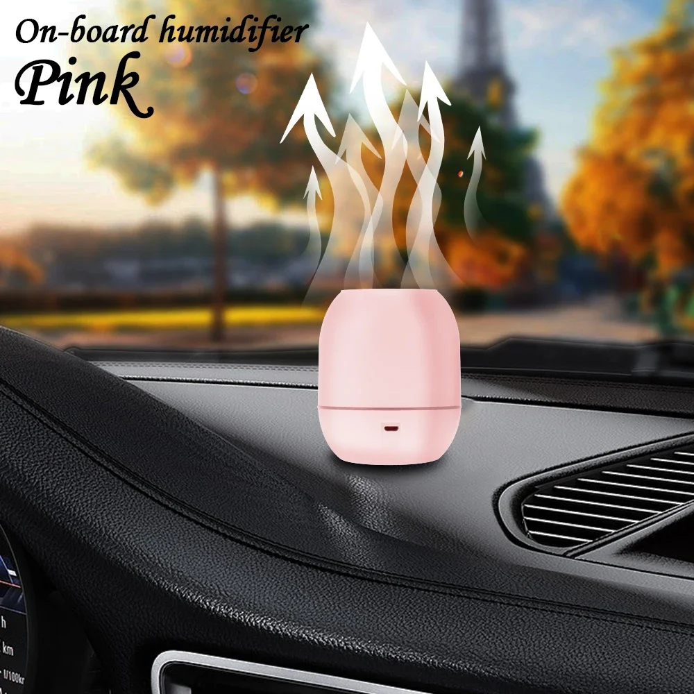 Mini Ultrasonic Air Humidifier LED Lamp USB Essential Oil Diffuser Car Purifier Aroma Anion Mist Maker With Romantic Ligh