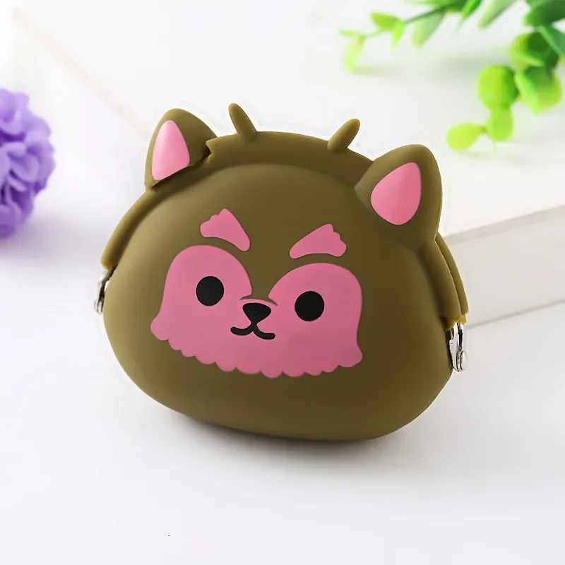 2022 New Coin Purse Mini Silicone Animal Small Coin Purse Lady Key Bag Purse Children Gift Prize Package Bluetooth earphone bags