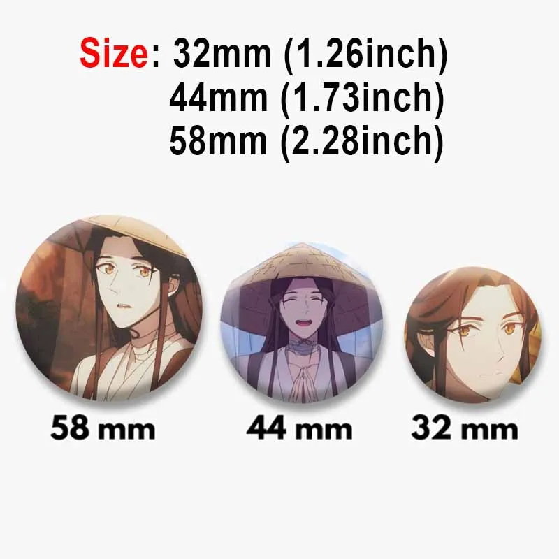 Cartoon Hua Cheng Xie Lian Brooch Creative Tian Guan Ci Fu Lapel Pin Backpack Clothing Jewelry Badge Accessories Decoration Gift