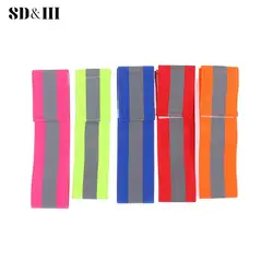 Reflective Bands Elasticated Armband Wristband Ankle Leg Straps Safety Reflector Tape Straps for Night Jogging Walking Biking