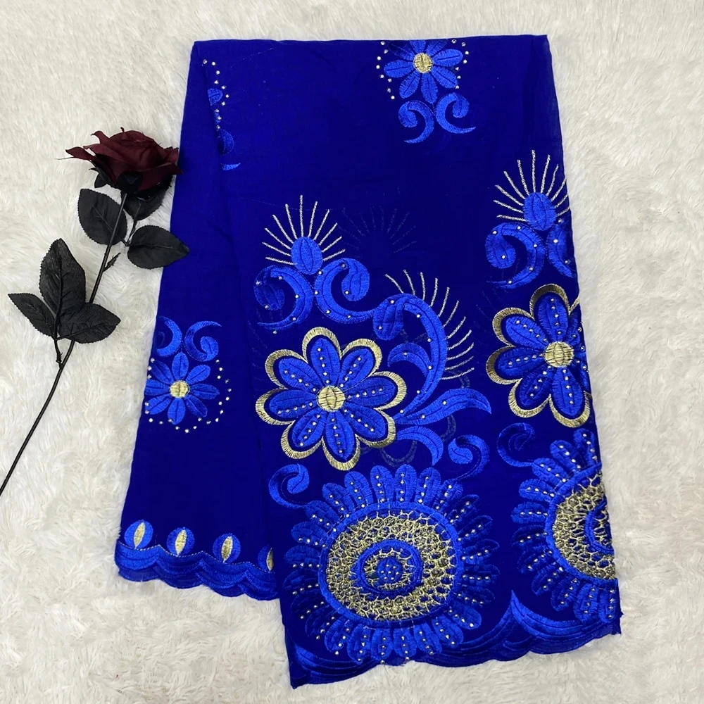 Muslim Ramadan High-quality Embroidered Diamond Inlaid Scarf Shawl Boubou Nigeria African Women Outdoor Hijabs Scarves 210x110cm