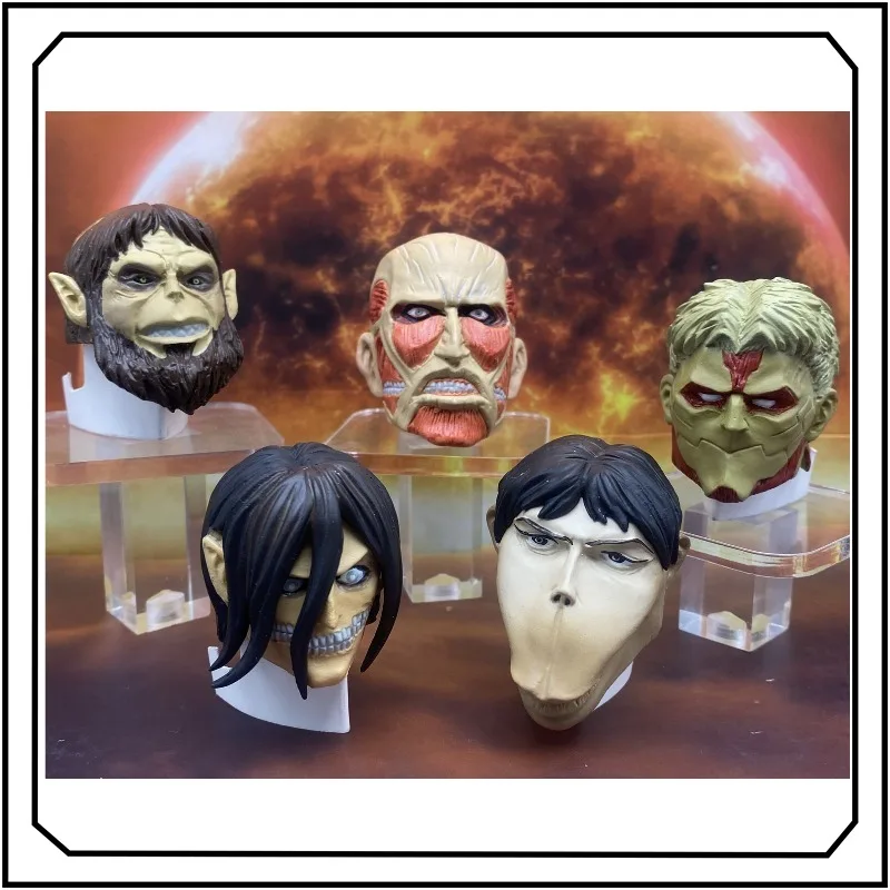 

Attack on Titan Head Mask Eren Jaeger Reiner Braun Cartoon Delicate Fashion Originality Doll Accessories Display Collectibles