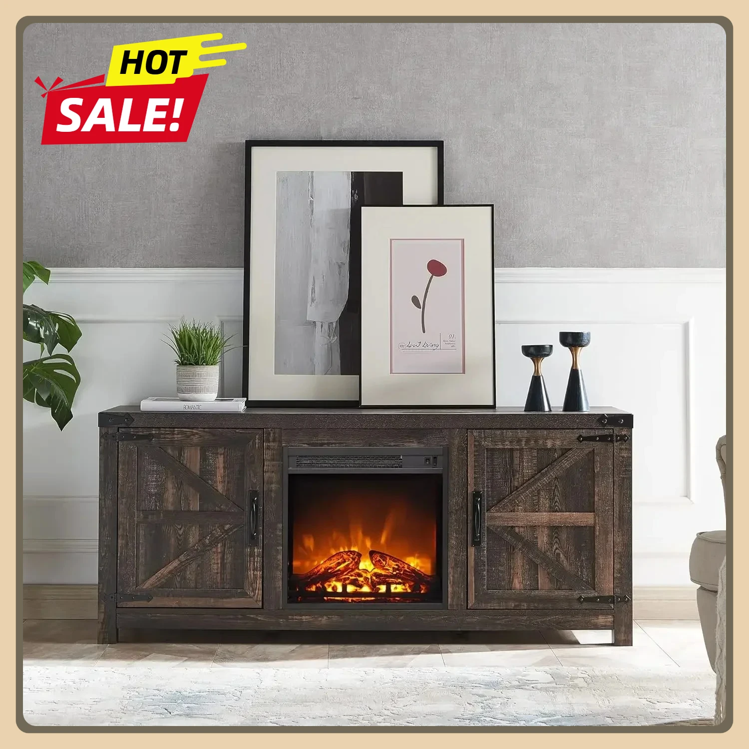 Fireplace Tv Stand,… - image