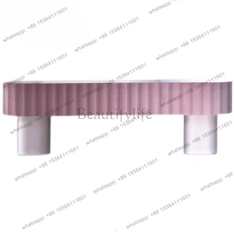 

02Custom designer matte transparent acrylic bench artistic simplicity model room lobby creative bench