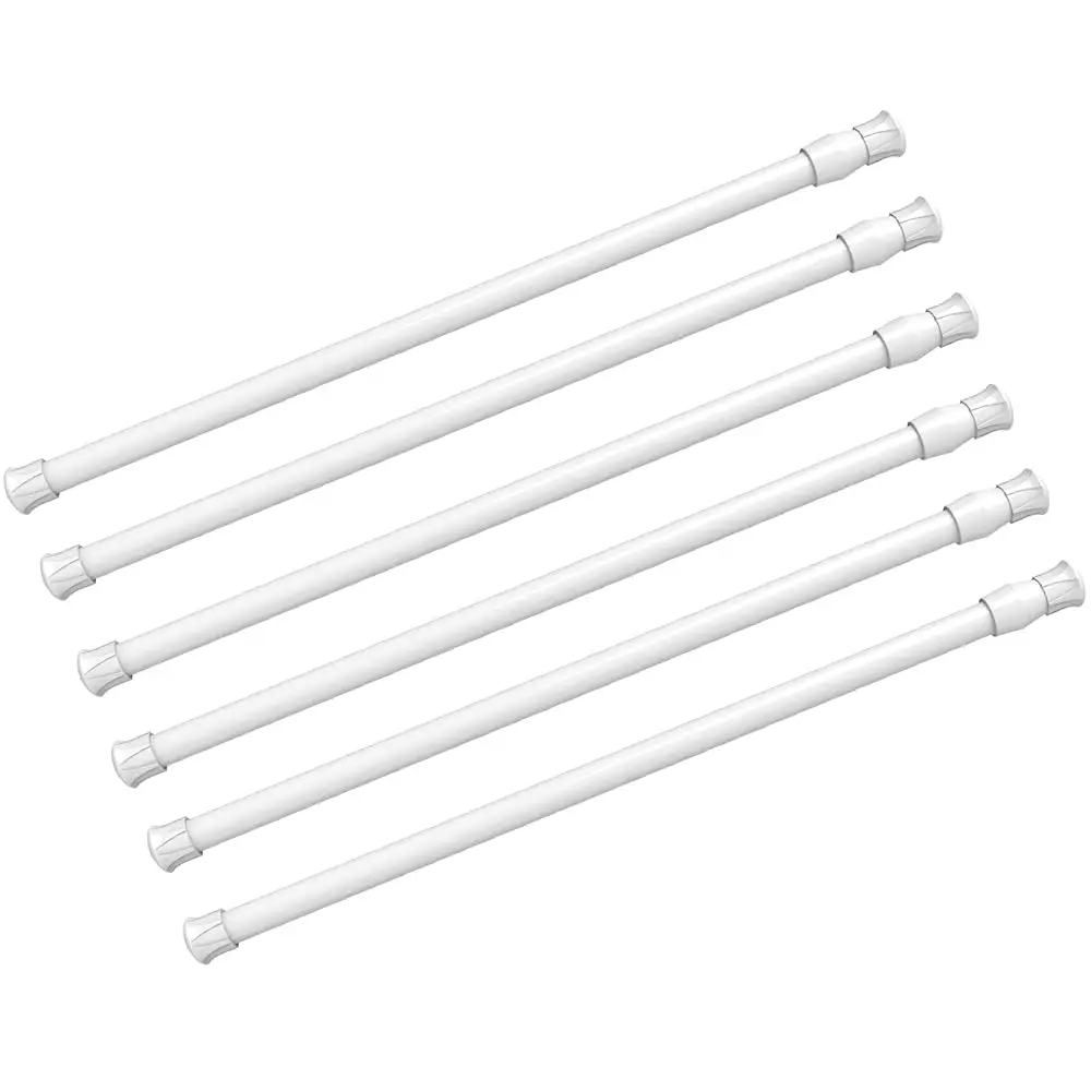 

6 Pa Spring Tension Ain Rod Adjustable Length For Kitchen, Bathroom, Cupboard, Wardrobe, Window, Bookshelf Diy Projects
