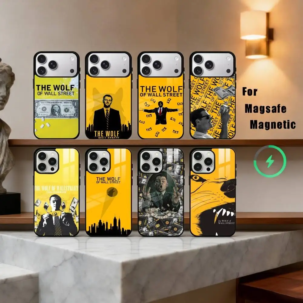 

T-The W-Wolf of W-Wall S-Street Phone Case For iPhone 17,16,15,14,13,12,Plus,Pro,Max for Magsafe Magnetic Wireless Charging