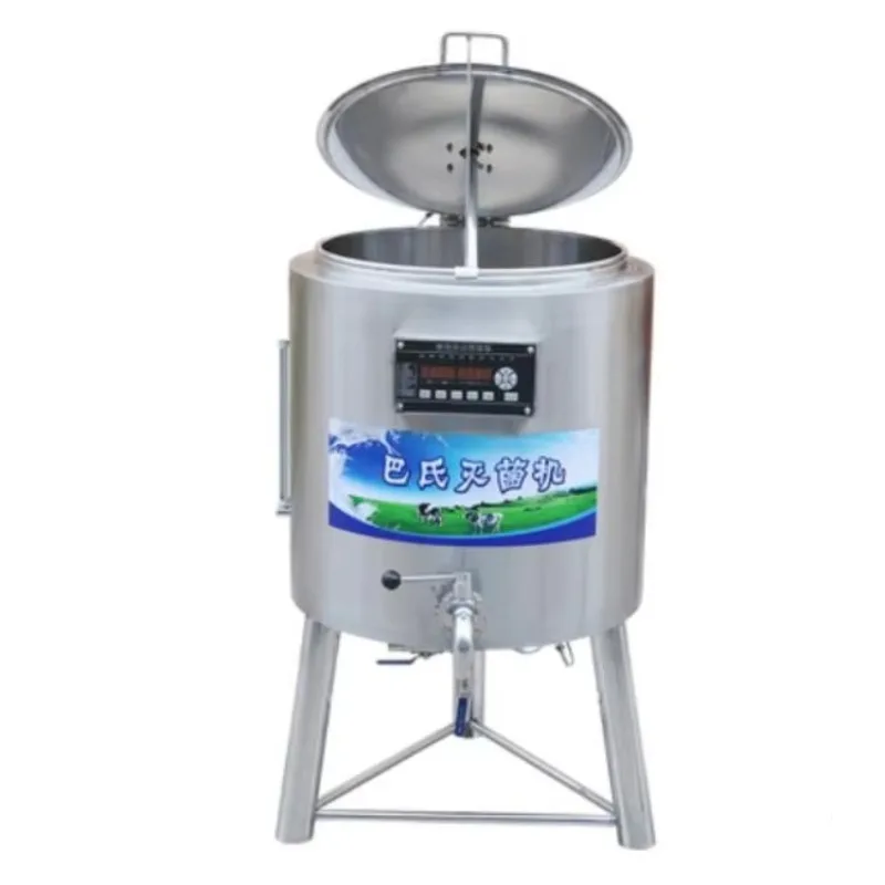 50L Stainless Steel Agitator Tank Pasturization Mixer For Milk Juice Beer Farm Industries Use Ice Cream Mixing Machine