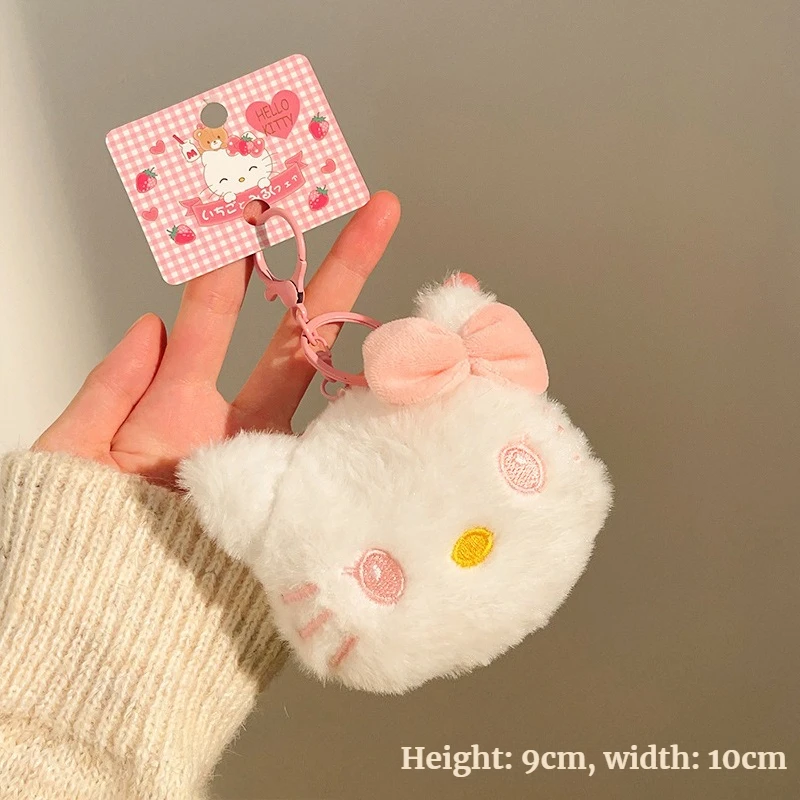 HelloKitty Kleine Plüschpuppe Schlüsselanhänger Kawaii Kitty Katze Anhänger DIY Rucksack Umhängetasche Anhänger Niedliche Accessoires Dekoration Geschenk