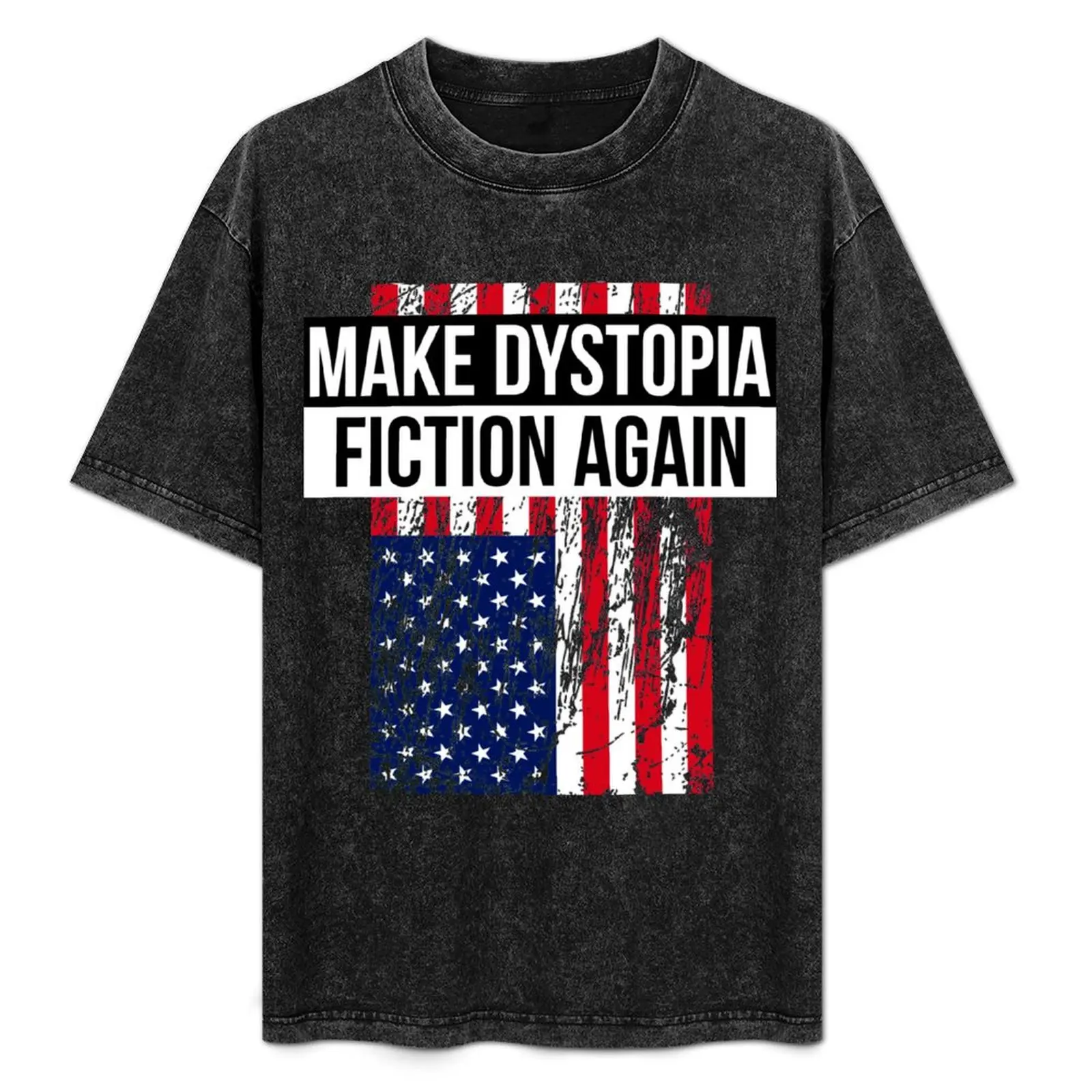 

Make Dystopia Fiction Again T-Shirt Basic Short Sleeve T-Shirt for Men