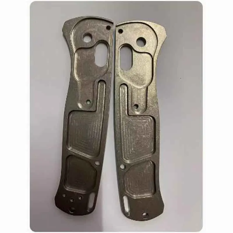 1 Pair Custom MadeTitanium Alloy Grip Handle Scales for Benchmade Bugout 535 Knives