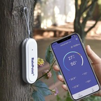 Wi-Fi Smart Hygrometer Indoor Outdoor Humidity Thermometer With Remote Monitoring & App Control,IP54 Sensor For Room, Greenhouse