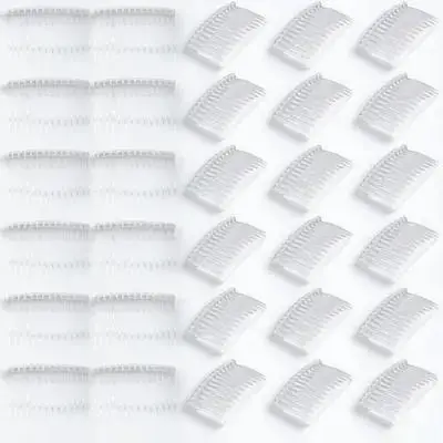 

50Pcs Transparent Hair Comb Clip Plastic Bridal Headpieces Wedding Party Hair Accessories Women Lightweight 14-Teeth