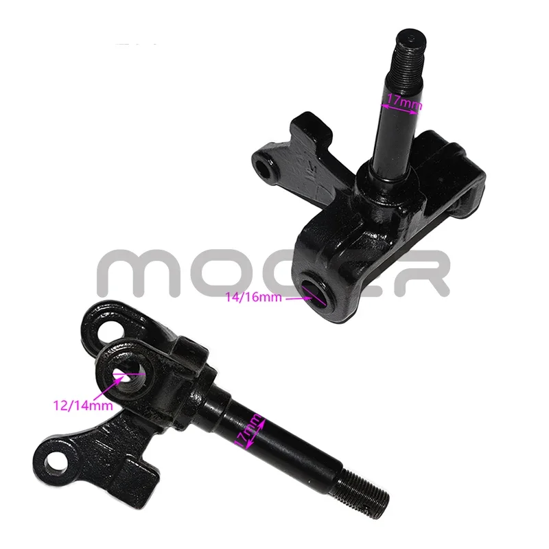 1SET Steering Strut Knuckle Spindles with Drum brake Wheel Hubs Fit For China ATV 150cc 200cc 250cc Go Kart Buggy ATV Bike Parts
