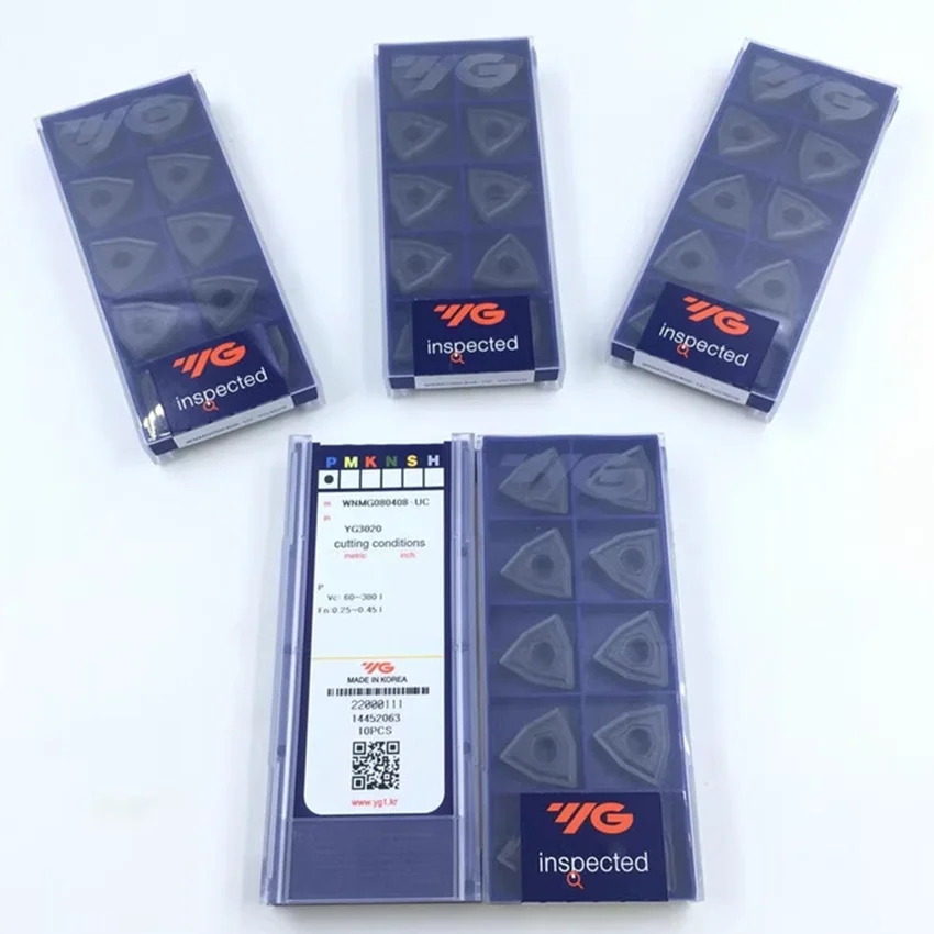 

WNMG080404-UC/WNMG080408-UC/WNMG080412-UC YG3010 YG3020 YG3030 Original YG Carbide Inserts CNC Turning Inserts 10PCS/BOX