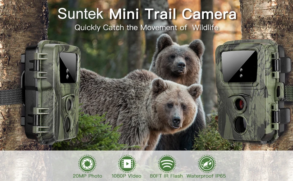 Mini Trail Hunting Camera Wild Hunter Cam Mini600 20MP 1080P Wildlife Animal Cameras Night Vision Photo Traps Surveillance