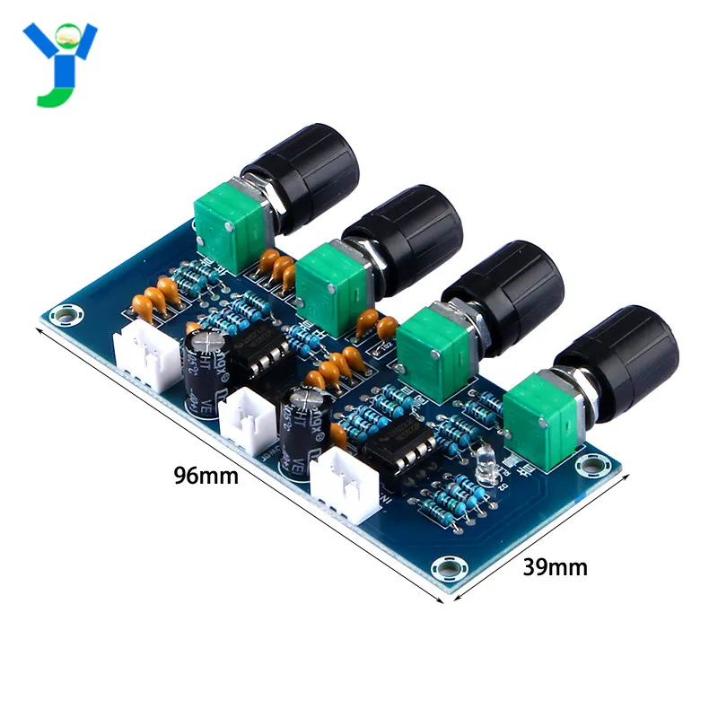 1pcs XH-A901 digital ampli-fier board matching tone board D-C high and low frequ-ency adju-stment tuning bo-ard front-end board