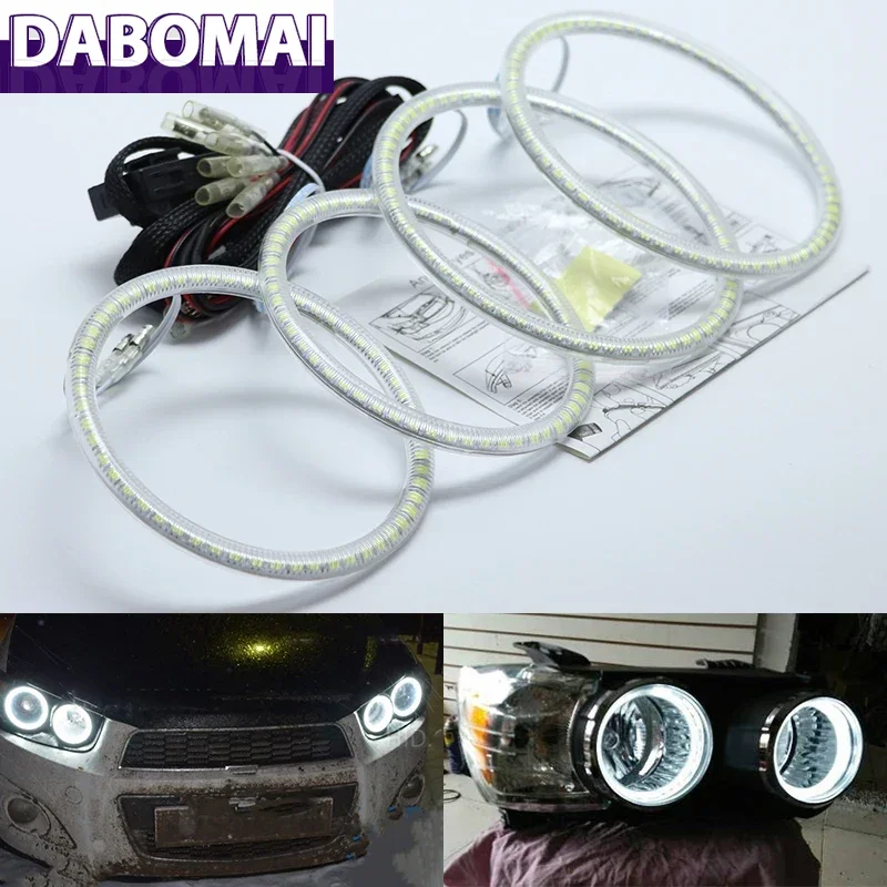 

Ultra Bright SMD White LED Angel Eyes 2600LM 12V Halo Ring Kit Daytime Running Light for Chevrolet Aveo 2011 2012 2013 2014